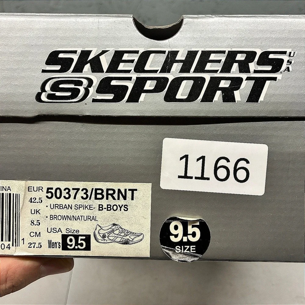 Skechers Urban Spike B-Boys Sneakers 50373 BRNT Mens 9.5 Brown Casual NWB